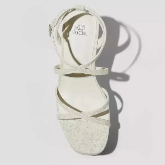 Wild Fable Ronnie Strappy Platform Wedge Heels with Memory Foam Size 8.5 - Picture 3 of 8